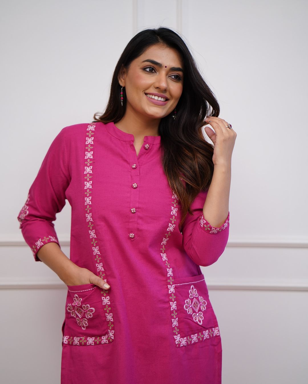 Tritiyaa Embroidered Rayon Kurta Pant Set | Office & Casual Wear | Elegant Workwear Outfit