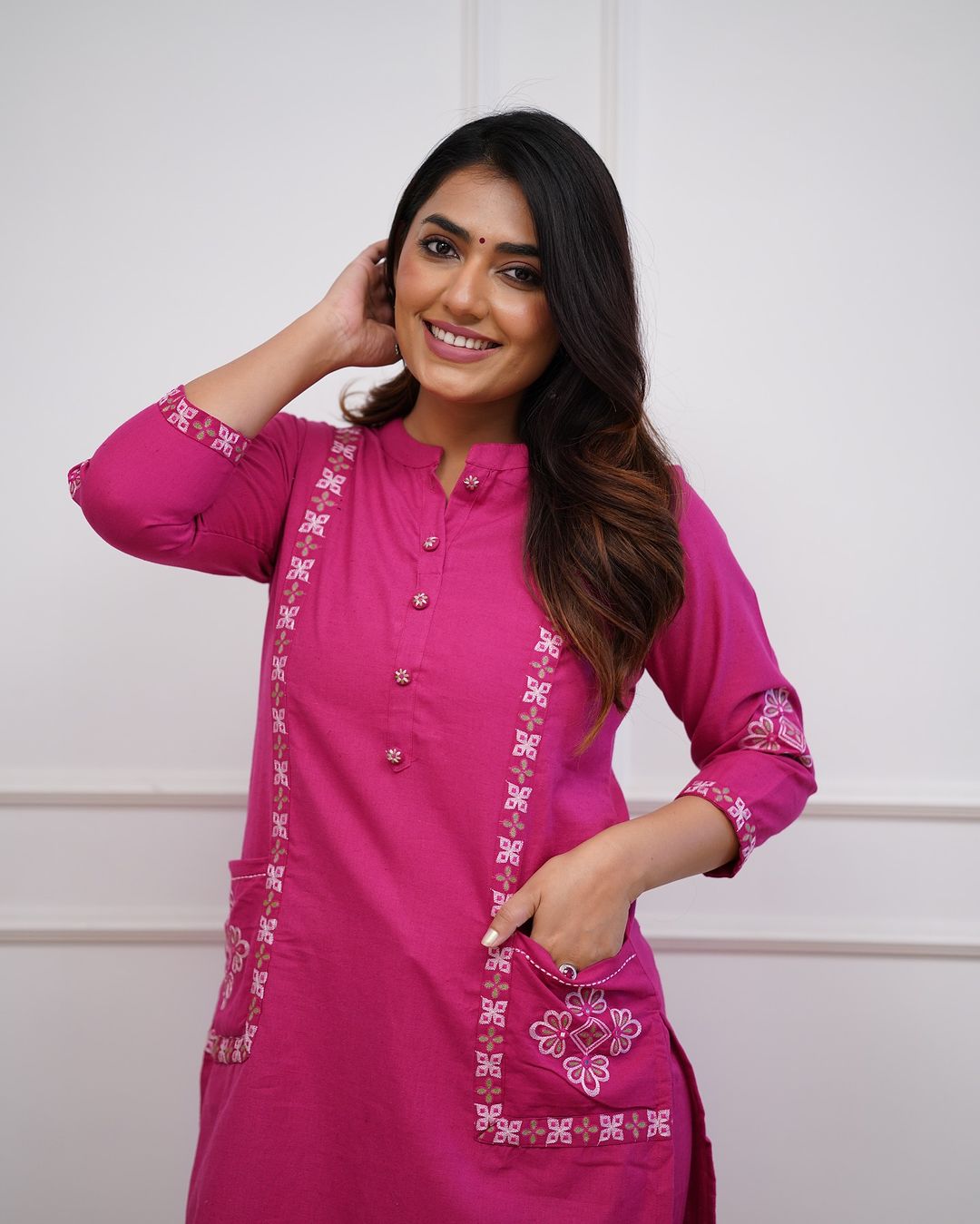 Tritiyaa Embroidered Rayon Kurta Pant Set | Office & Casual Wear | Elegant Workwear Outfit