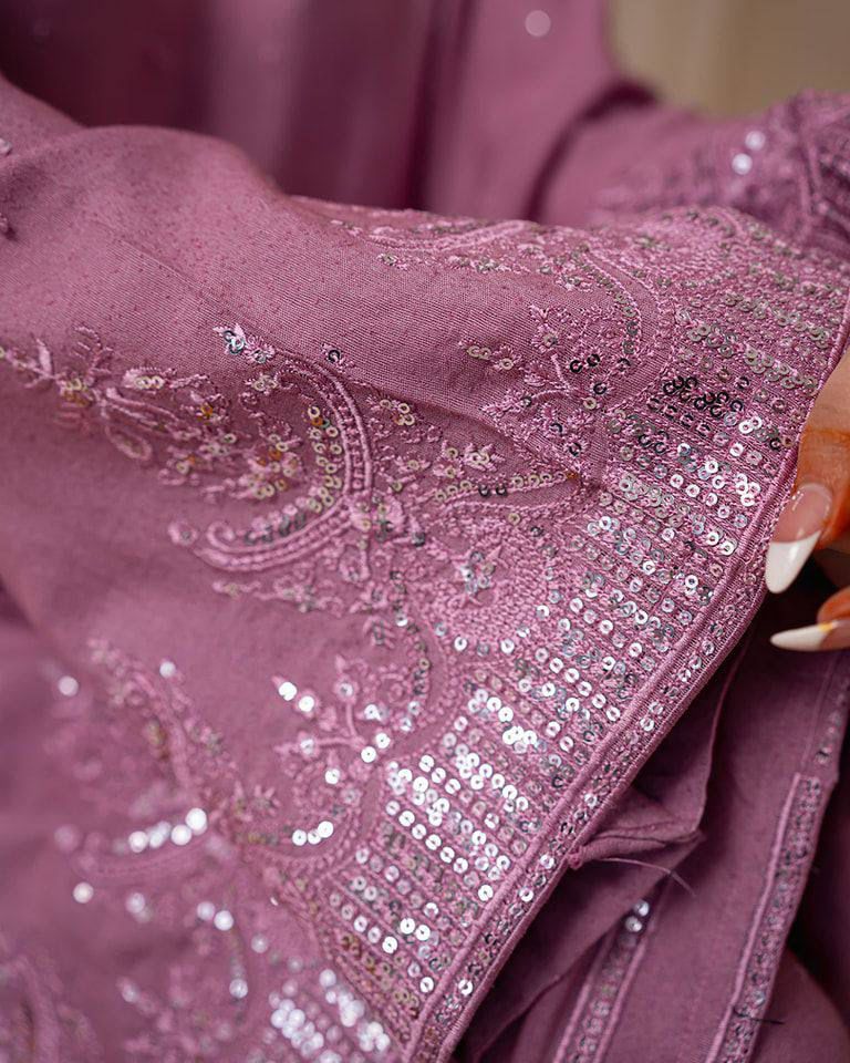 Tritiyaa Designer Georgette Suit Set with Sequins Embroidery | LG LeemboGee Exclusive Kurti, Palazzo & Dupatta