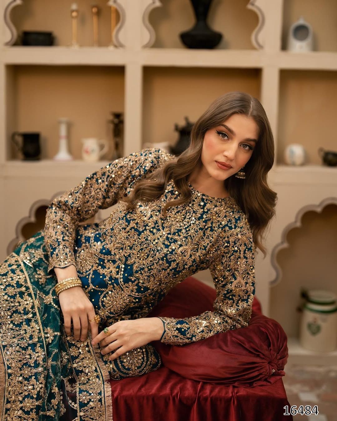 Tritiyaa Eid Special Faux Georgette Kurti Palazzo Dupatta Set | 5mm Embroidered Party Wear