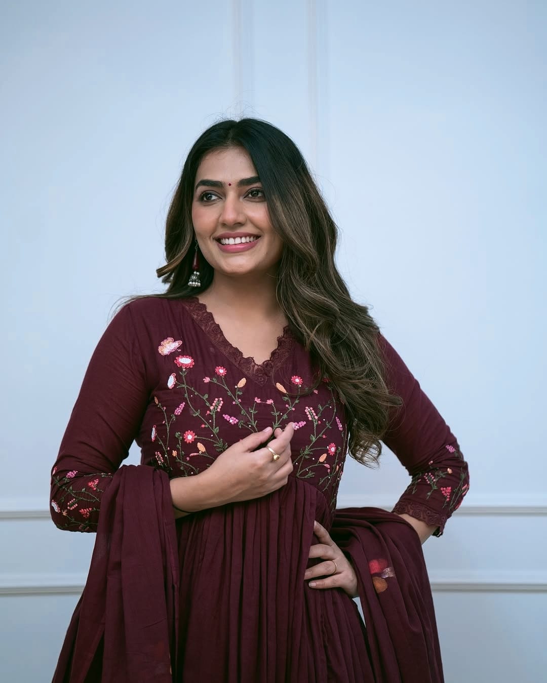 Tritiyaa Cotton 60x60 Embroidered Kurta Pant Dupatta Set | Elegant 3-Piece Ethnic Wear