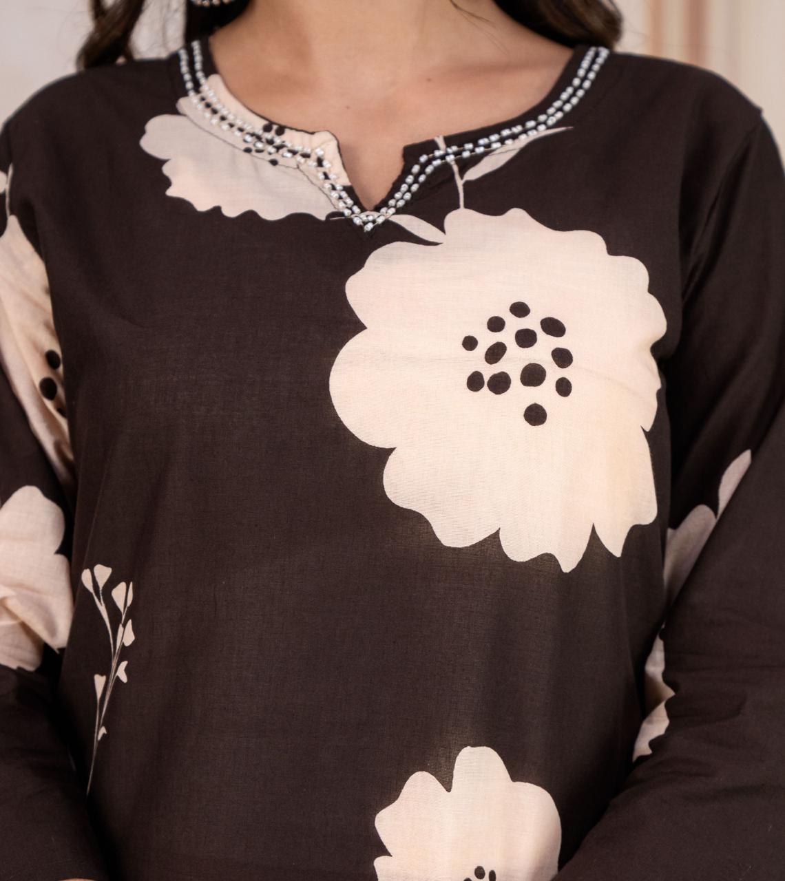 Tritiyaa Heavy Cotton Kurti Pant Dupatta Set | 3-Piece Magic Ethnic Set