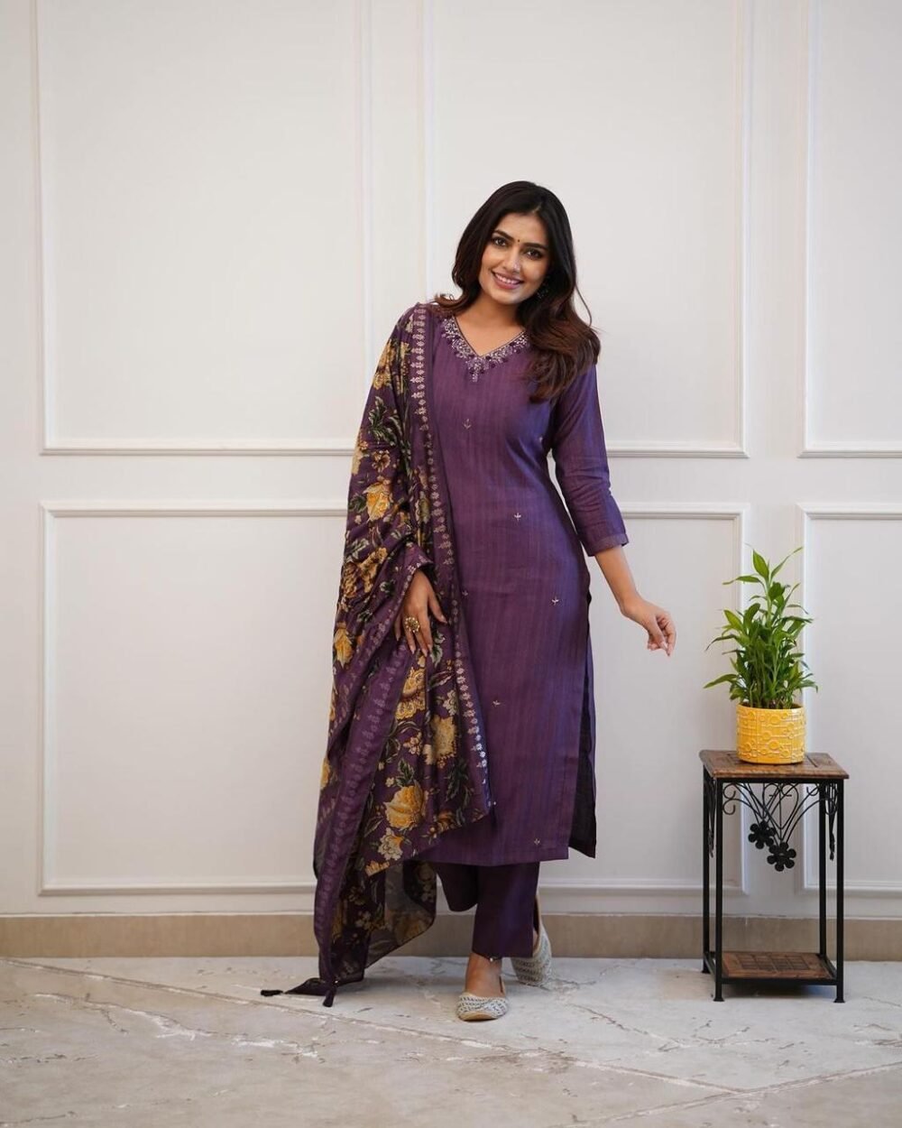 Premium Rayon Suit Set with Digital Muslin Dupatta - Image 6
