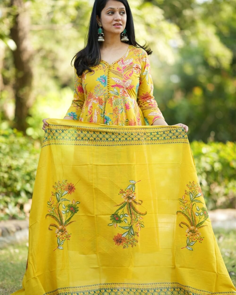 Anarkali Set with Jerry Work Detailing - Image 4