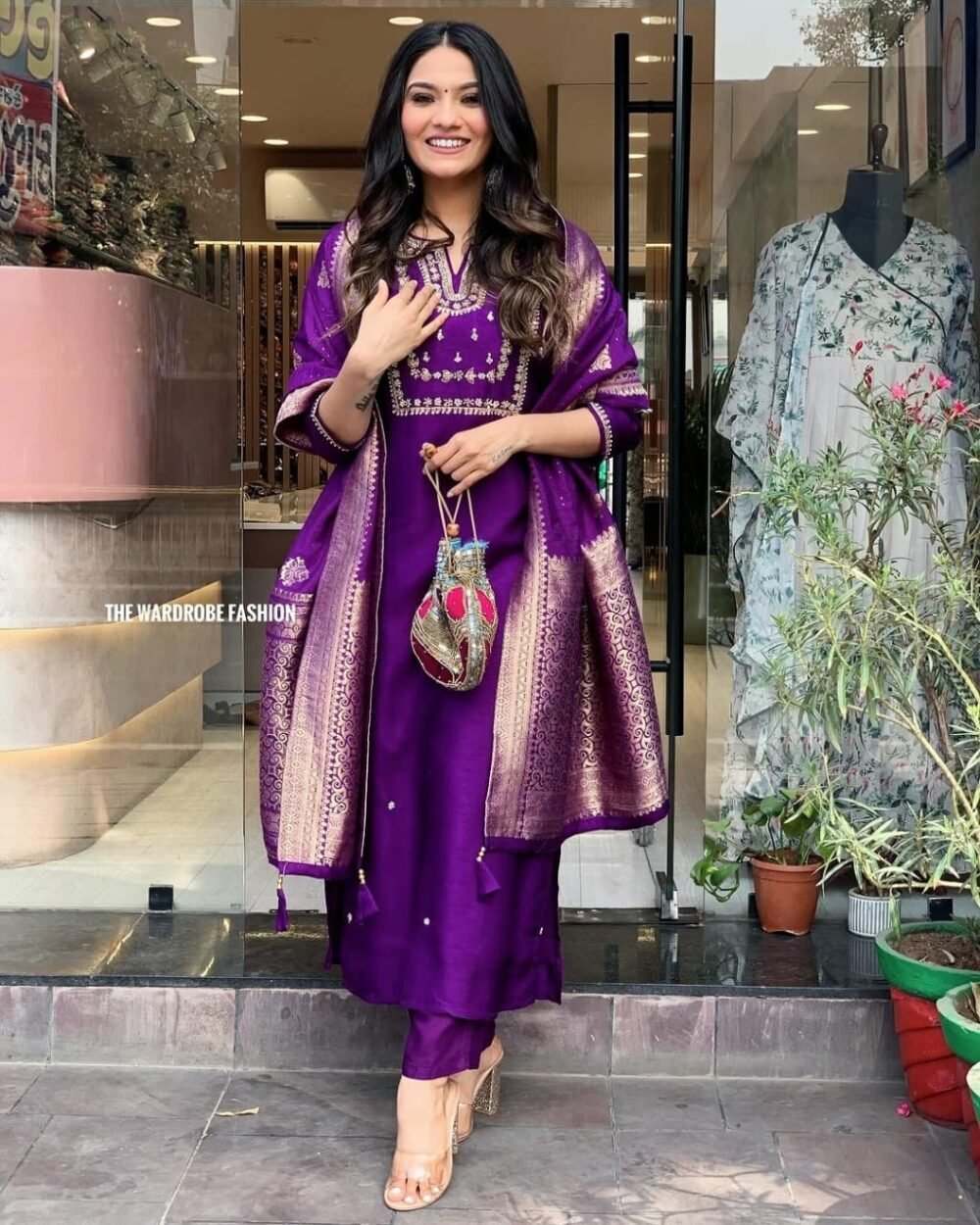 Rayon Kurti with Pant and Latkan Dupatta - Image 2