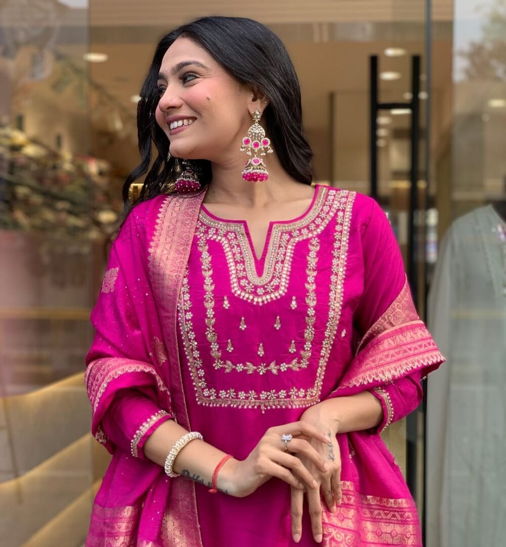 Rayon Kurti with Pant and Latkan Dupatta - Image 4